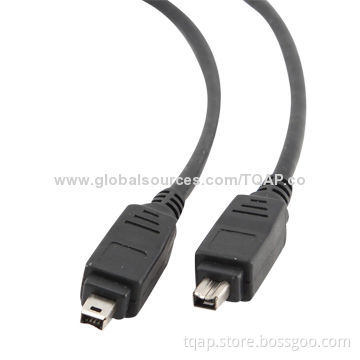 FireWire IEEE 1394 cable, 4P/4P, 10ft length